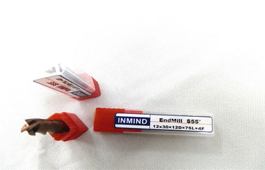 Herramientas de corte cuadradas del alcance que muelen de extremo del carburo Titanium largo del molino para el acero moderado