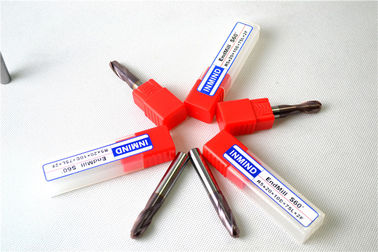 Cortador de la alta precisión de los molinos de extremo del carburo de tungsteno de la herramienta del CNC del alto rendimiento HRC60