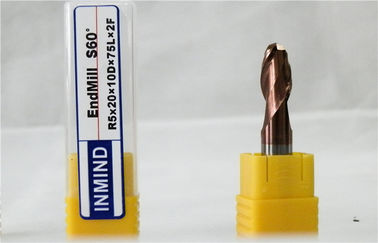 Molino de extremo de la nariz de la bola del CNC de 2 flautas con el carburo sólido Rod para el acero/el acero inoxidable