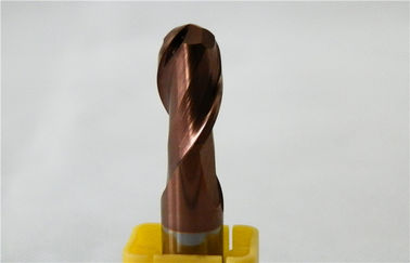 Molino de extremo de la nariz de la bola del CNC de 2 flautas con el carburo sólido Rod para el acero/el acero inoxidable