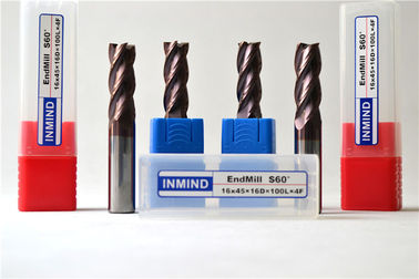 Los molinos de extremo micro cuadrados del grano para el acero inoxidable/4 estrían el molino de extremo de la forma cónica