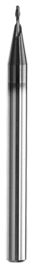 Dos cortador micro micro del tamaño HRC55 de los molinos de extremo de la flauta HRC60, 0.3m m a 0.9m m