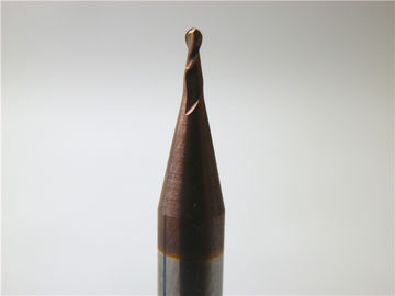 Los molinos de extremo micro del carburo sólido de encargo Tialn cubrieron la nariz Endmill 0.3um de la bola