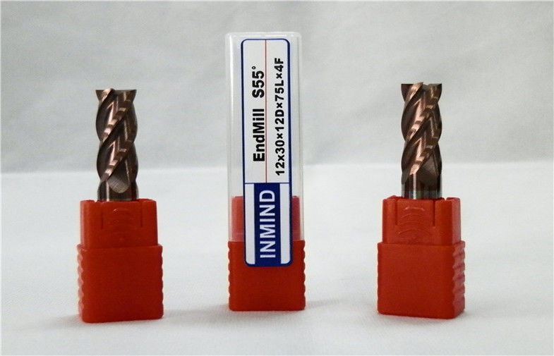 Cuatro molinos de extremo sólidos del carburo del alcance largo de la flauta Endmill plano con alto rendimiento
